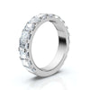 1.90-11 CTW Emerald Cut Lab Grown Diamond Eternity Band in 14K White Gold