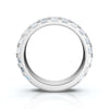 1.90-11 CTW Emerald Cut Lab Grown Diamond Eternity Band in 14K White Gold