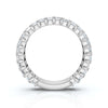 2.52-7 CTW Emerald Cut Lab Grown Diamond U-Prong Eternity Band in Platinum