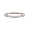 0.25-4.67 CTW Round Brilliant Cut Lab Grown Diamond Micro-Prong Eternity Band in 14K Rose Gold
