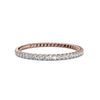 0.25-4.67 CTW Round Brilliant Cut Lab Grown Diamond Micro-Prong Eternity Band in 14K Rose Gold