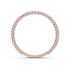 0.25-4.67 CTW Round Brilliant Cut Lab Grown Diamond Micro-Prong Eternity Band in 14K Rose Gold