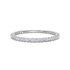 0.25-4.67 CTW Round Brilliant Cut Lab Grown Diamond Micro-Prong Eternity Band in Platinum