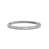 0.25-4.67 CTW Round Brilliant Cut Lab Grown Diamond Micro-Prong Eternity Band in Platinum