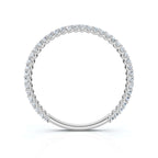 0.25-4.67 CTW Round Brilliant Cut Lab Grown Diamond Micro-Prong Eternity Band in 18K White Gold