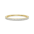 0.25-4.67 CTW Round Brilliant Cut Lab Grown Diamond Micro-Prong Eternity Band in 18K Yellow Gold