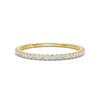 0.25-4.67 CTW Round Brilliant Cut Lab Grown Diamond Micro-Prong Eternity Band in 14K Yellow Gold