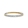 0.25-4.67 CTW Round Brilliant Cut Lab Grown Diamond Micro-Prong Eternity Band in 14K Yellow Gold