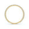 0.25-4.67 CTW Round Brilliant Cut Lab Grown Diamond Micro-Prong Eternity Band in 14K Yellow Gold