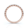 0.50-5 CTW Round Brilliant Cut Lab Grown Diamond Shared-Prong Band in 18K Rose Gold Ring