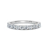 0.50-5 CTW Round Brilliant Cut Lab Grown Diamond Shared-Prong Stacking Band in Platinum Ring