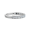 0.50-5 CTW Round Brilliant Cut Lab Grown Diamond Shared-Prong Stacking Band in Platinum Ring