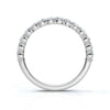 0.50-5 CTW Round Brilliant Cut Lab Grown Diamond Shared-Prong Stacking Band in Platinum Ring