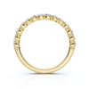 0.50-5 CTW Round Brilliant Cut Lab Grown Diamond Shared-Prong Band in 14K Yellow Gold Ring