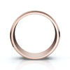0.24 CTW Round Diamond Grooved Constellation Wedding Band in 14K Rose Gold Ring