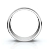 0.24 CTW Round Diamond Grooved Constellation Wedding Band in 18K White Gold Ring