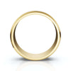 0.24 CTW Round Diamond Grooved Constellation Wedding Band in 18K Yellow Gold Ring