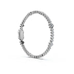 The Amour Link: 1.89 CTW Alternating Bezel & Heart Diamond Eternity Bracelet 14K-18K Gold/Platinum