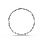 The Fleur Charm: 4.14 CTW Round Lab-Grown Diamond Repeating Blossom Bracelet Gold