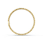 The Fleur Charm: 4.14 CTW Round Lab-Grown Diamond Repeating Blossom Bracelet Gold