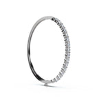 The Aurelia Bangle: 4.95 CTW Round Lab-Grown Diamond Crown Hinged Gold/Platinum Bangle