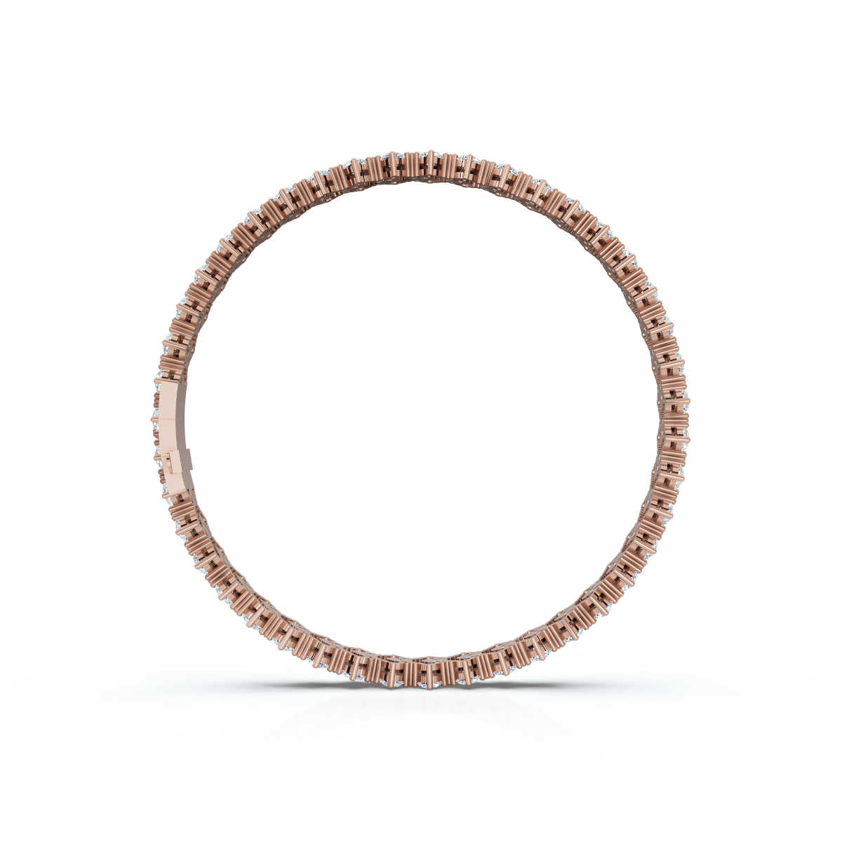 The Grand Horizon: 10.24 CTW Interlocking Double-Row Diamond Statement Bracelet 14K-18K Gold/Platinum