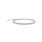 The Constellation Bar: 0.88 CTW Dual-Chain Lab-Grown Diamond Inline Bracelet Gold/Platinum