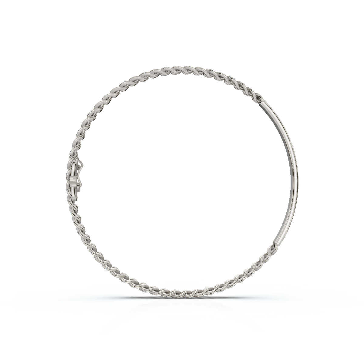The Verona Plate: 0.75 CTW Round Lab-Grown Diamond Curb Link ID Bracelet 14K-18K Gold/Platinum