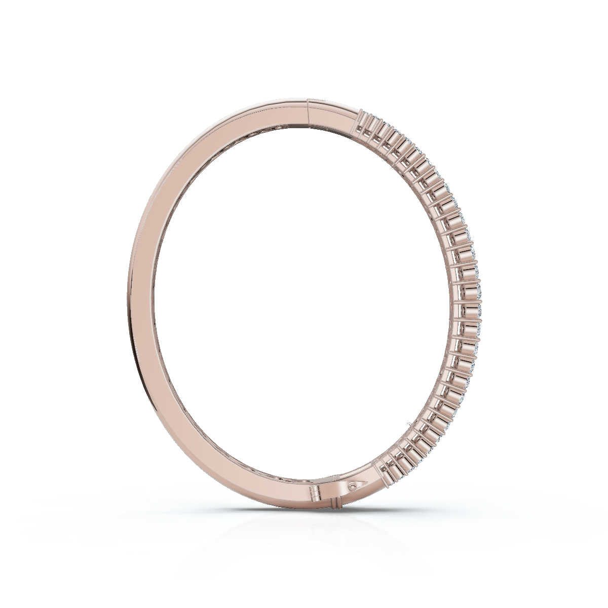 The Imperial Mosaic: 7.93 CTW Multi-Row Baguette & Brilliant Wave Bangle 14K-18K Gold/Platinum Bracelet