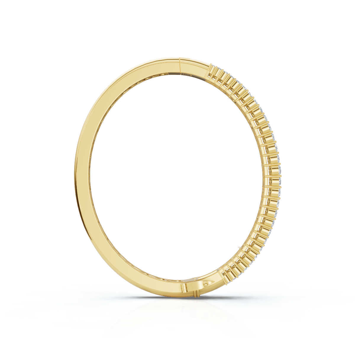 The Imperial Mosaic: 7.93 CTW Multi-Row Baguette & Brilliant Wave Bangle 14K-18K Gold/Platinum Bracelet
