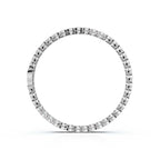 The Modern Arc: 2.03 CTW Scalloped Half-Bezel Tennis Bracelet 14K-18K Gold/Platinum