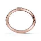 The Prism Twist: 0.50 CTW Asymmetrical Mixed-Cut Geometric Wave Bangle 14K-18K Gold/Platinum