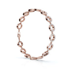 The Halo Carousel: 1.53 CTW Geometric Open-Disc Diamond Bracelet 14K-18K Gold/Platinum Band