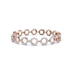 The Halo Carousel: 1.53 CTW Geometric Open-Disc Diamond Bracelet 14K-18K Gold/Platinum Band