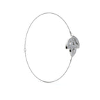 0.28 CTW Round Lab-Grown Diamond Open-Leaf Trio Chain Bracelet 14K-18K Gold/Platinum
