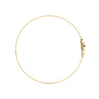 0.28 CTW Round Lab-Grown Diamond Open-Leaf Trio Chain Bracelet 14K-18K Gold/Platinum