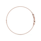 The Infinite Line: 0.38 CTW Round Lab-Grown Diamond Crossover Figure-8 Bracelet 14K-18K Gold/Platinum