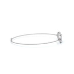 The Infinite Line: 0.38 CTW Round Lab-Grown Diamond Crossover Figure-8 Bracelet 14K-18K Gold/Platinum
