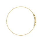 The Infinite Line: 0.38 CTW Round Lab-Grown Diamond Crossover Figure-8 Bracelet 14K-18K Gold/Platinum
