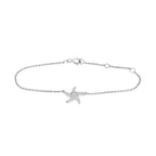 The Marina Starfish: 0.367 CTW Round Lab-Grown Diamond Coastal Bracelet 14K Gold