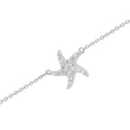 The Marina Starfish: 0.367 CTW Round Lab-Grown Diamond Coastal Bracelet 14K Gold
