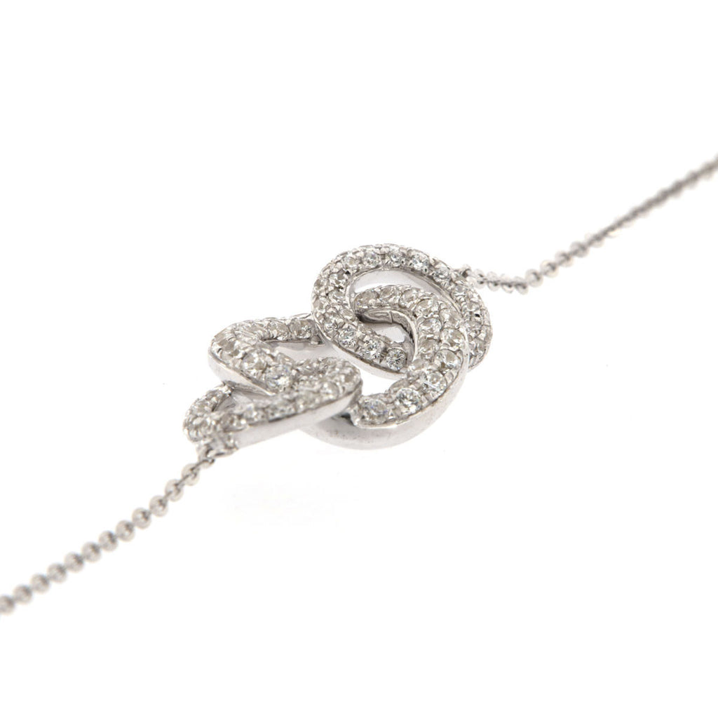 The Trinity Loop: 0.71 CTW Round Lab-Grown Diamond Interlocking Trio Bracelet 18K Gold
