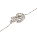 The Trinity Loop: 0.71 CTW Round Lab-Grown Diamond Interlocking Trio Bracelet 18K Gold