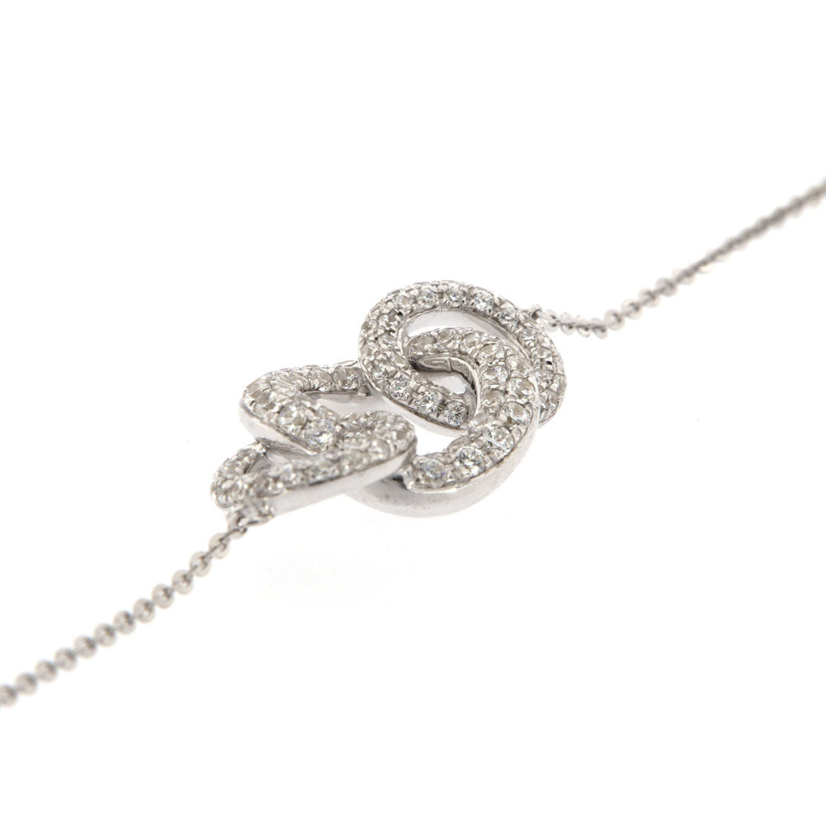 The Trinity Loop: 0.71 CTW Round Lab-Grown Diamond Interlocking Trio Bracelet 18K Gold