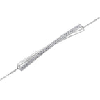 The Seraphina Slide: 0.35 CTW Round Lab-Grown Diamond Crisscross Bar Bracelet 18K Gold
