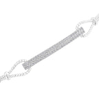 The Lumina Bolo: 0.58 CTW Round Lab-Grown Diamond Parallel Bar Adjustable Bracelet 18K Gold