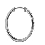 The Trinity Pavé Hoop: 1.22 CTW Wide Multi-Row Lab Diamond Huggies 14K-18K Gold/Platinum