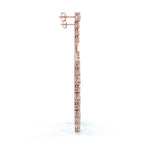 The Grand Deluge: 10.63 CTW Cascading Pear & Round Diamond Fringe Chandeliers 14K-18K Gold/Platinum