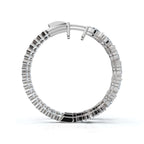 The Kaleidoscope Hoop: 7.84 CTW Mixed-Cut Inside-Out Lab-Grown Diamond Statement Hoops 14K-18K Gold/Platinum