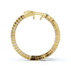 The Kaleidoscope Hoop: 7.84 CTW Mixed-Cut Inside-Out Lab-Grown Diamond Statement Hoops 14K-18K Gold/Platinum